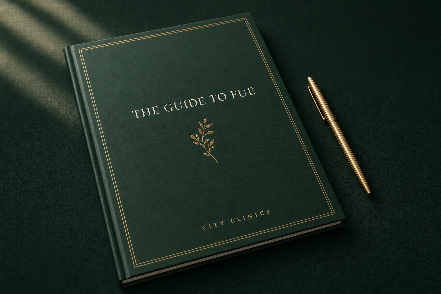 The City Clinics Guide to FUE — a 24-page patient guide, medically reviewed by our surgical team