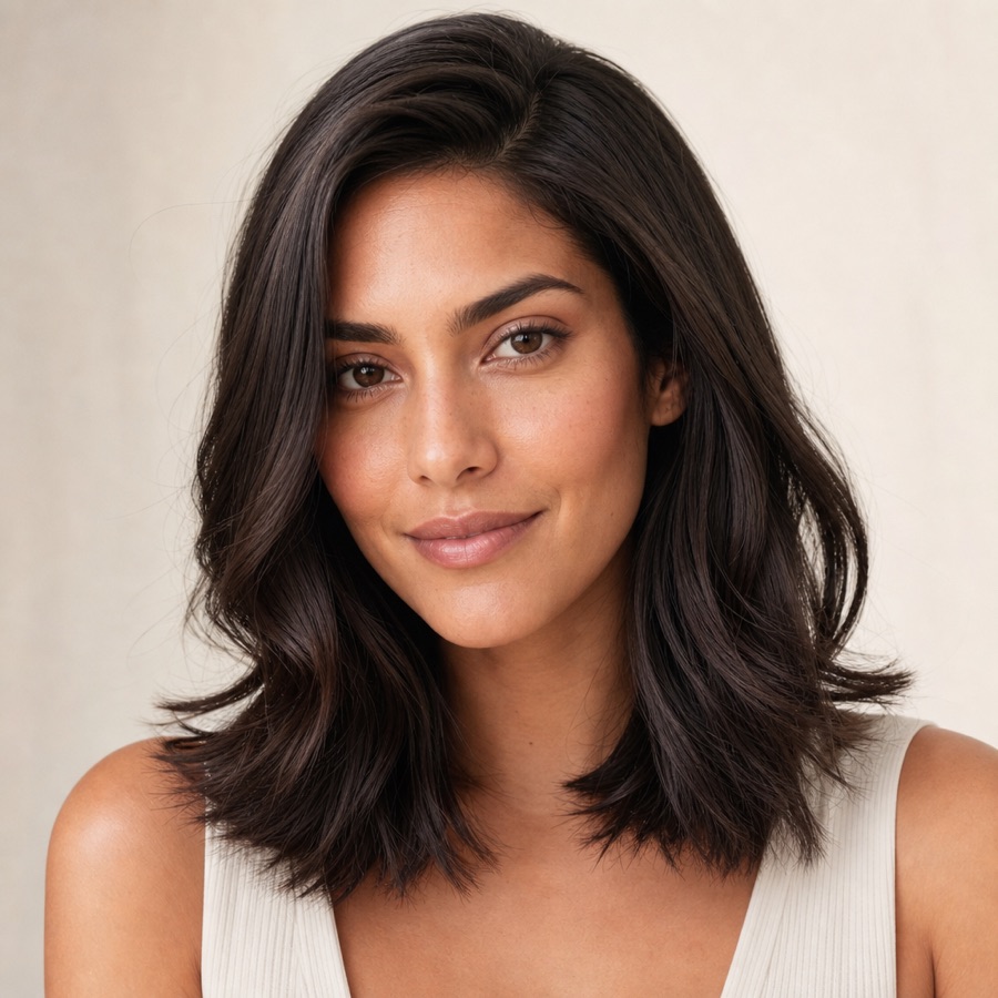 Woman with strong, healthy hair