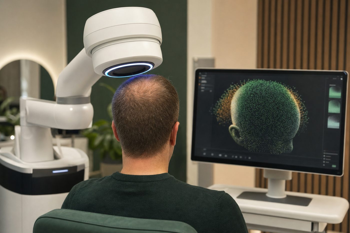 KE-Bot robotic scalp mapping