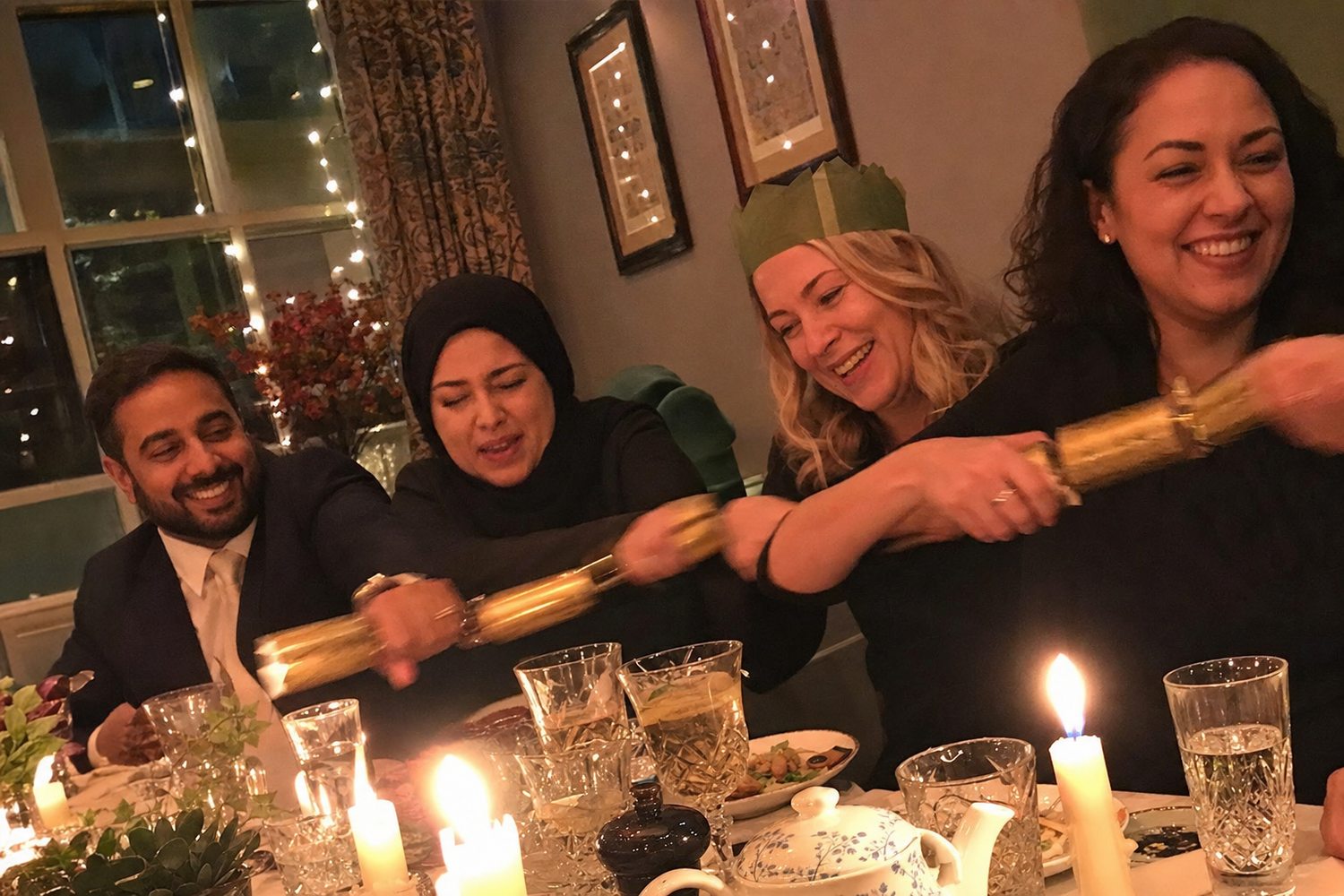 The December long-table dinner (illustrative)