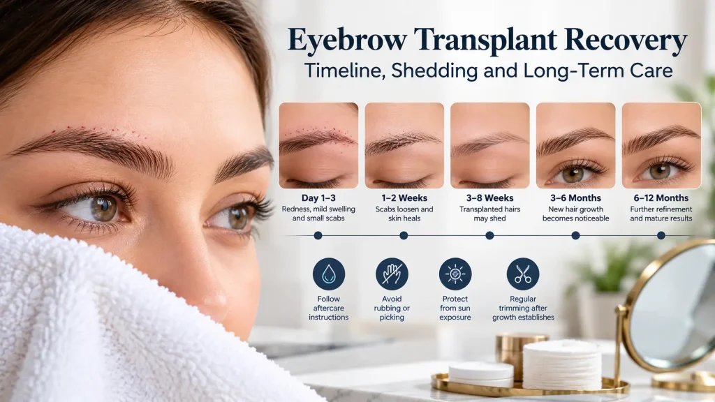 Eyebrow Transplant Recovery: Timeline, Shedding and Long-Term Care