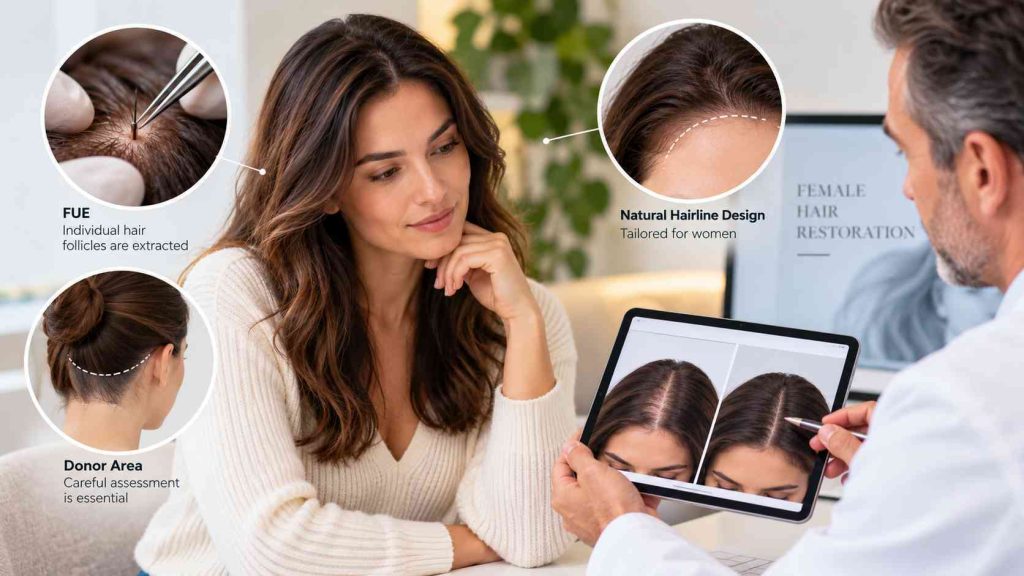 Can Women Get Hair Transplants? Female FUE Guide