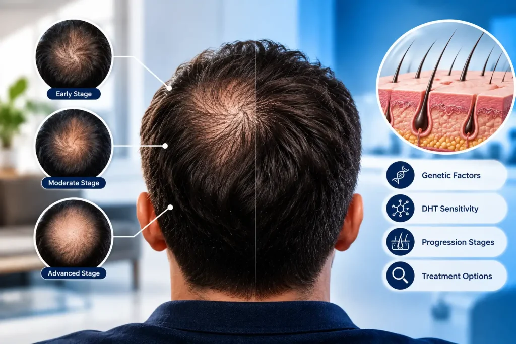 Crown hair loss — City Clinics London
